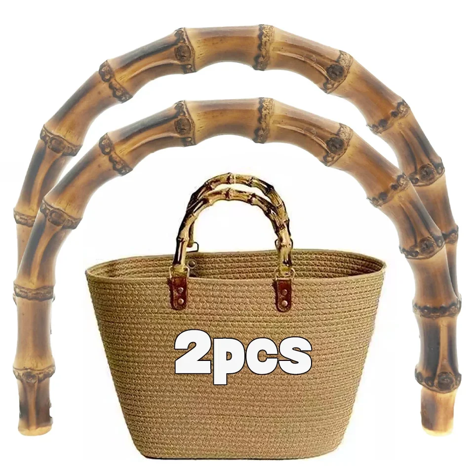 Fai da te con fibbia Accessori per borse Confezione regalo Maniglia Maniglie per borse in bambù Maniglia per borsa a tracolla Maniglia per borsa in bambù - immagine 2