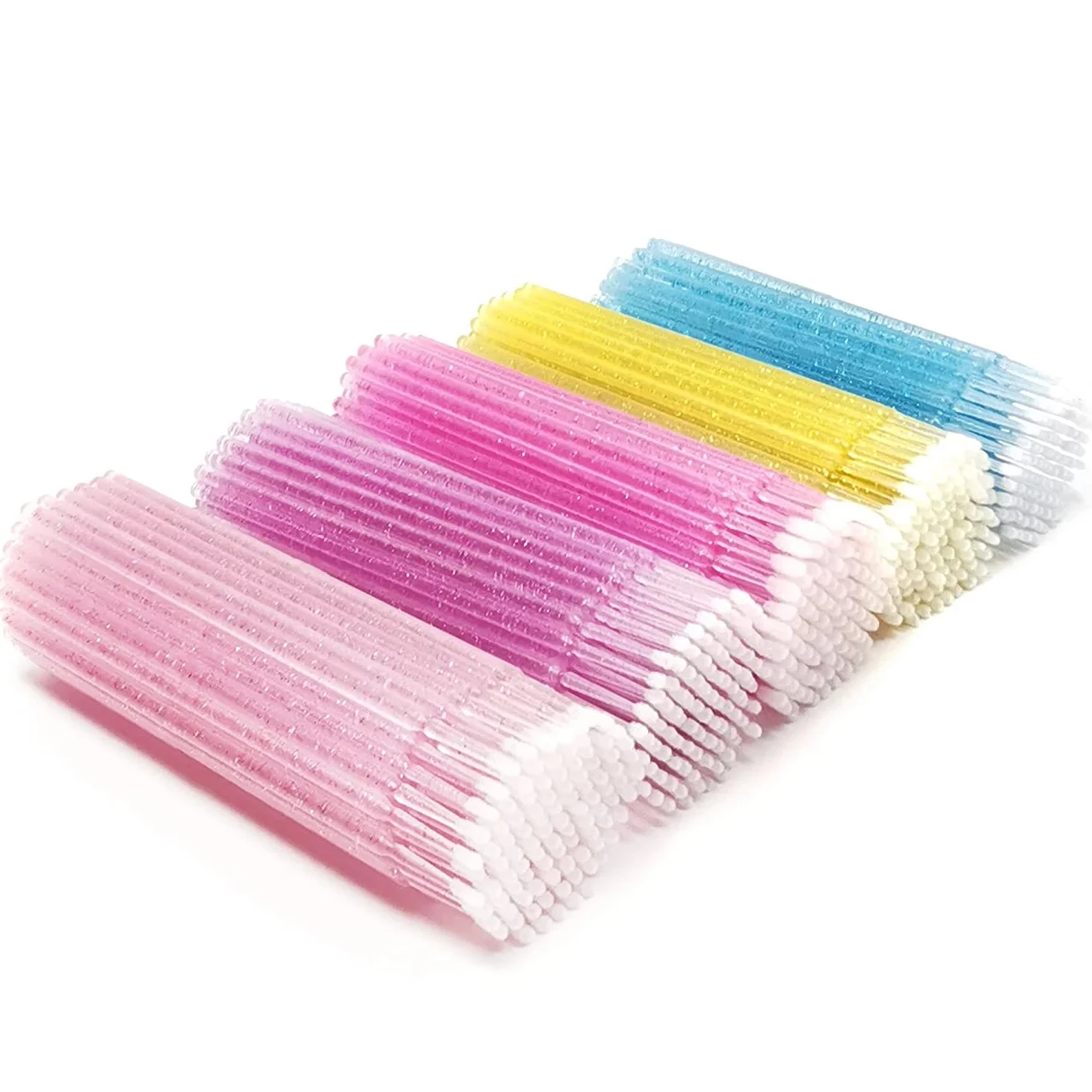Brushes 500pcs/lot Applicator Micro for Eyelash Extension Lash Cleaning Lip Brush Sticks Makeup Tools LAUKISS makeup brush set makeup brush
