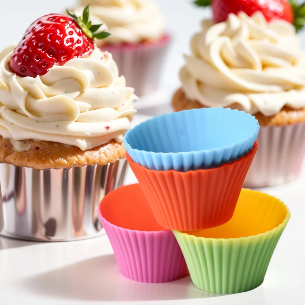 Reusable Silicone Baking Cup Muffin Mold for Kitchen Bakery