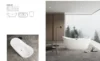 Oval Bathtub Indoor Stand Alone Freestanding Bathtubs Acrylic Soaking Bath Tub Fluted Free Standing Bathtub 4