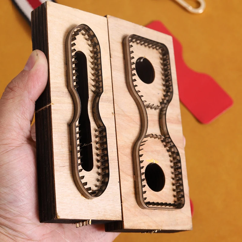 Troqueles De Corte Para Bolsas De Tarjetas - Plantilla En Madera Y Acero, Ideal Para Cuero Y Manualidades