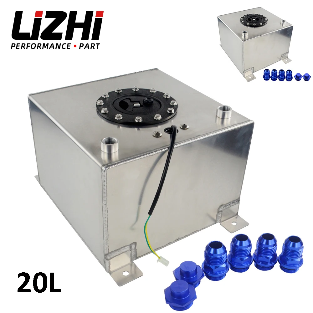 NewTypeSilver5Gallon20LAluminiumFuelSurgetankFuelcellwith