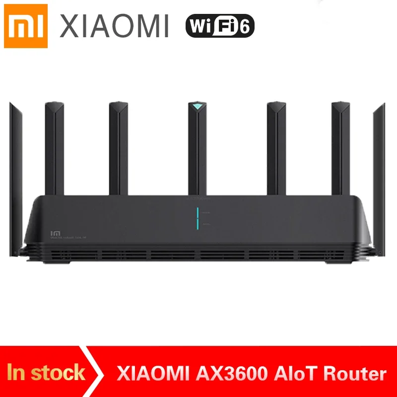 

90% новый маршрутизатор Xiaomi AX3600 AIoT Wifi 6 двухдиапазонный 2976Mbs гигабитная скорость WPA3 шифрование безопасности A53 сигнал для умного усилителя