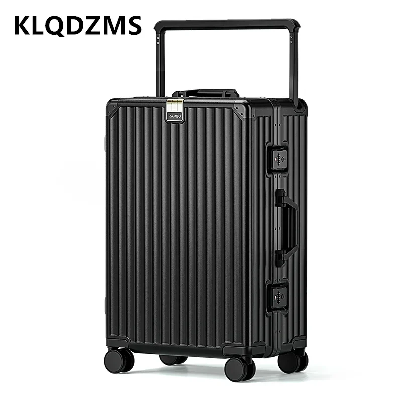 

KLQDZMS Rolling Suitcase 28 Inch Large Capacity Trolley Case 20"PC Boarding Case 24"Wheeled Travel Bag Women's Cabin Luggage