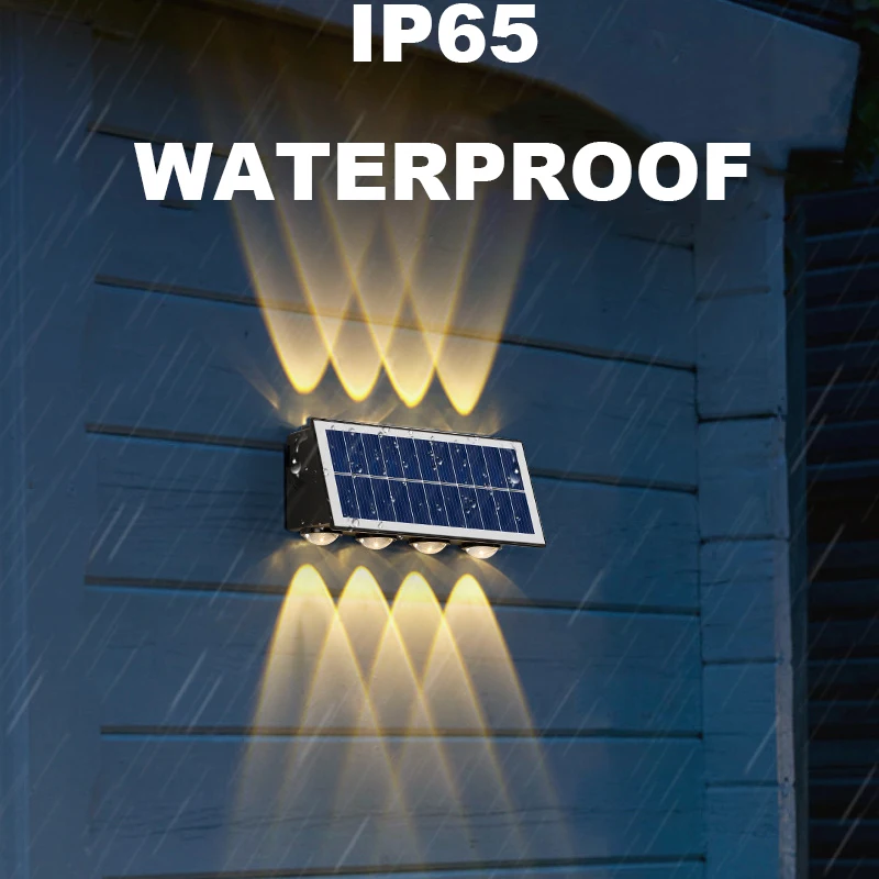 Outdoor Solar Wall Light Solar Light Waterproof Led for Courtyard Street Landscape Garden Decoration Wall Lamp