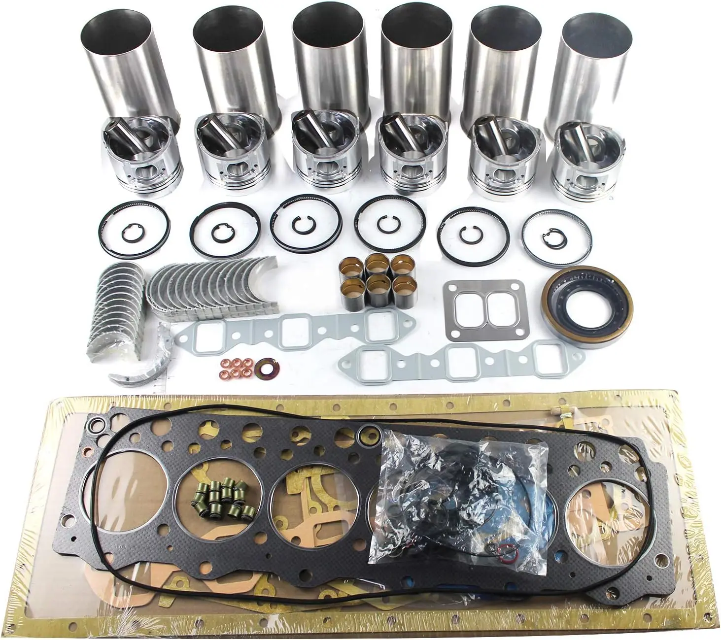 S6D95 6D95L Engine Rebuild Kit Excavator Parts for Yanmar Excavator KOM forklift Tucrk