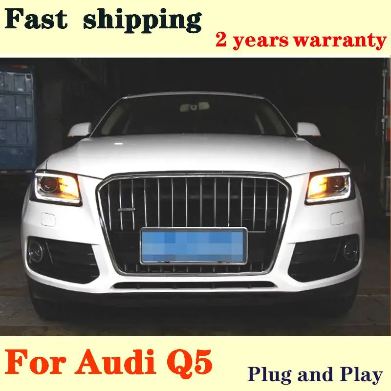 Car Styling For Audi Q5 Headlights 20132015 Q5 LED Headlight DRL Lens