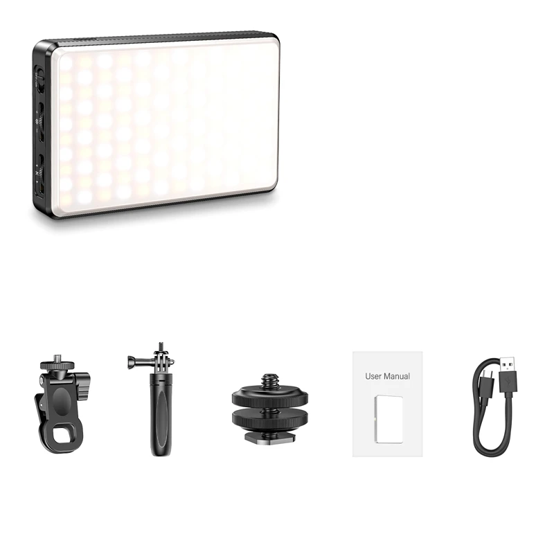 

Cell Phone Fill Light Flat Light Live Pocket Light 120 LED 2500-9000K Color Temperature Camera Photo Video Fill Light