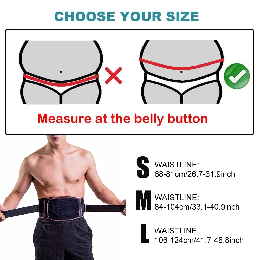 Lower Back Brace Pain Relief Lumbar Support Belt for Women/Men Adjustable Waist Straps for Sciatica,Spinal Stenosis,Scoliosis