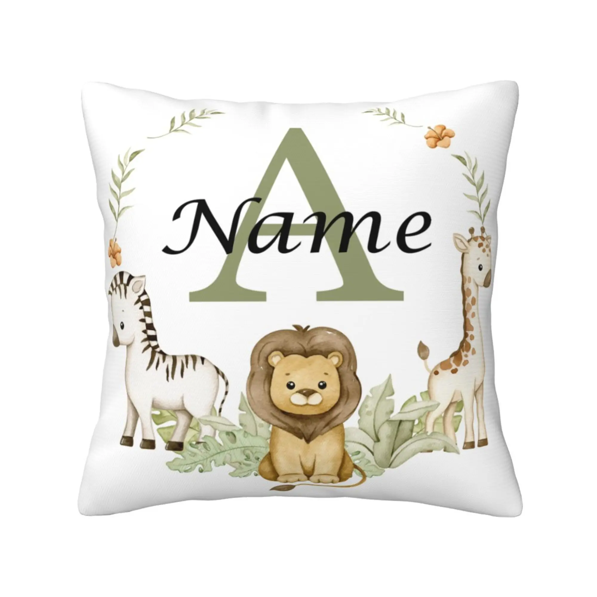 Personalized Animal-Themed Pillowcase for Kids' Birthday & Bedroom Decor