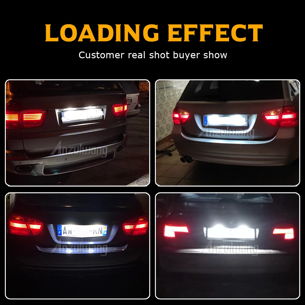 2pcs led License Plate Light Canbus Number Lamp For BMW E92