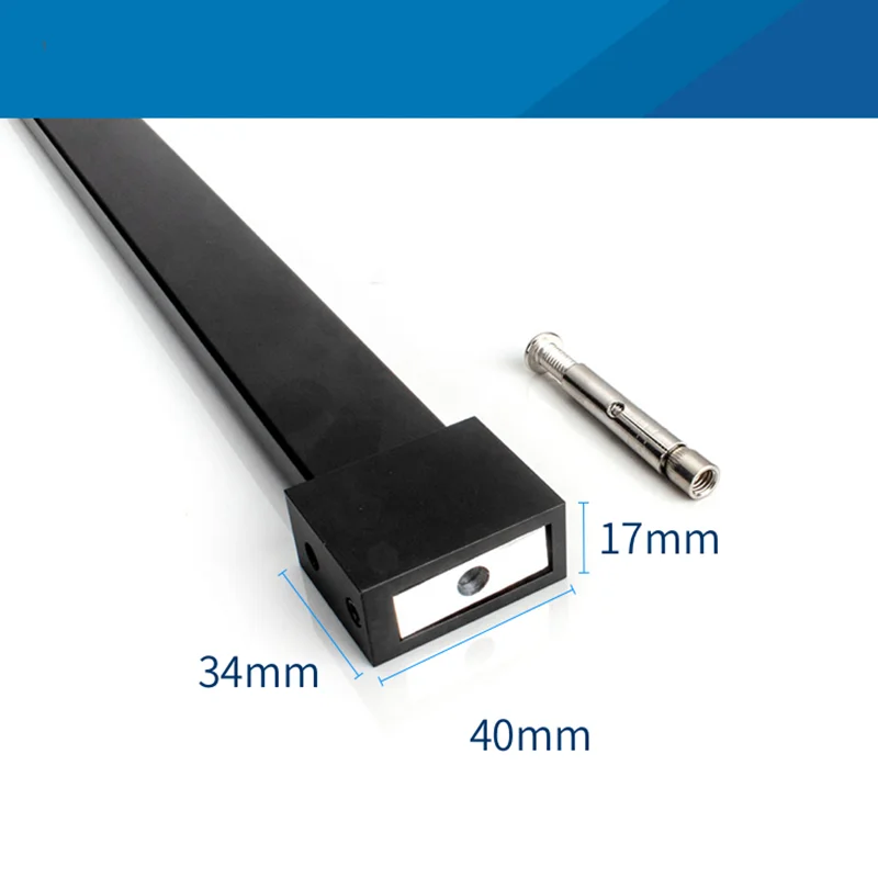 Shower Glass door fixed rod clip Bathroom glass support bar 1PCS