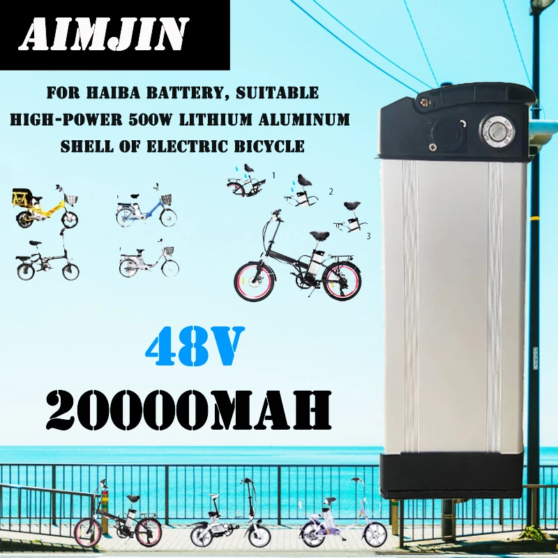 

HaiBa 48V Ebike Battery Pack 20Ah For Shengmilo MX20 Folding Fat Tire Snow Bike Electric Bicycle