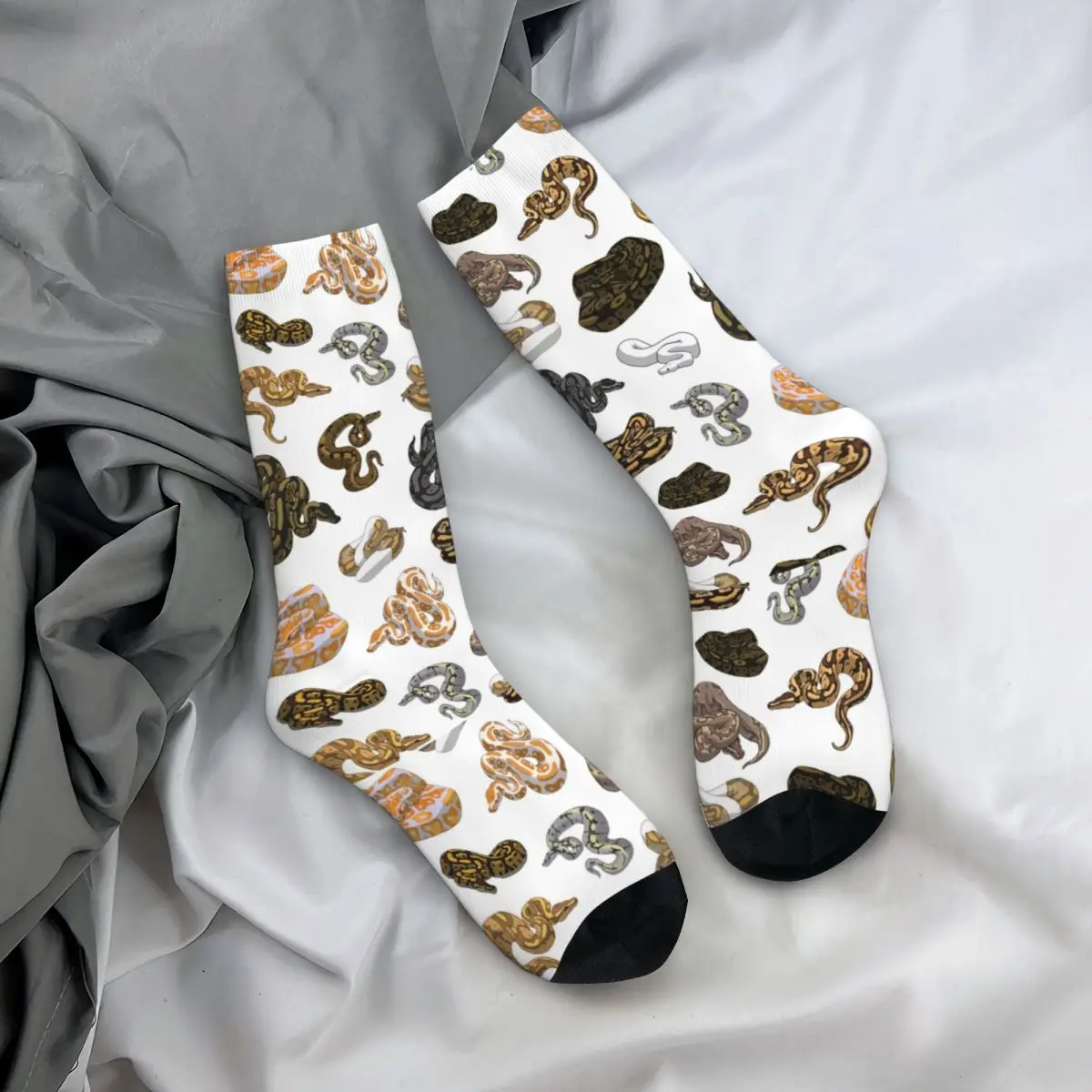 

Ball Python Stockings Morph Snake Printed Modern Socks Winter Anti Slip Socks Girls Climbing Warm Soft Socks