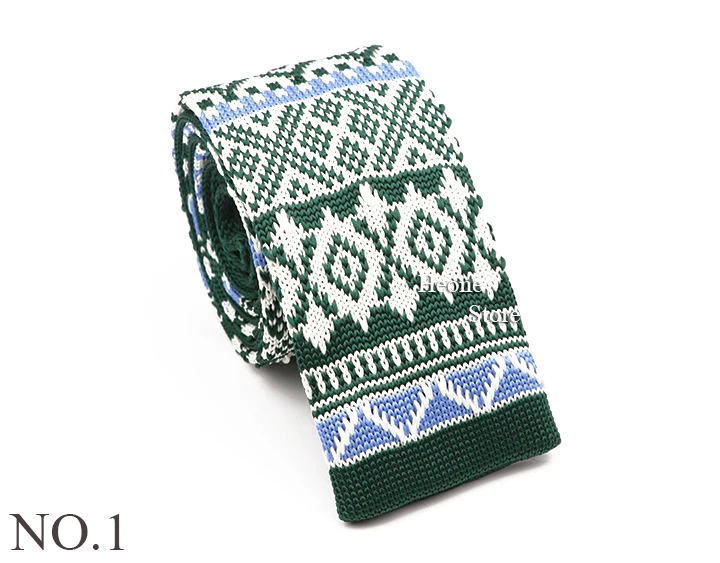 Neuheit Chic Gestrickte Krawatten Für Männer Frauen Rot Grün Grau Gewebte Krawatte Plaid Geometrische Muster Dünne Schlanke Schmale Winter Krawatte – Detail 2