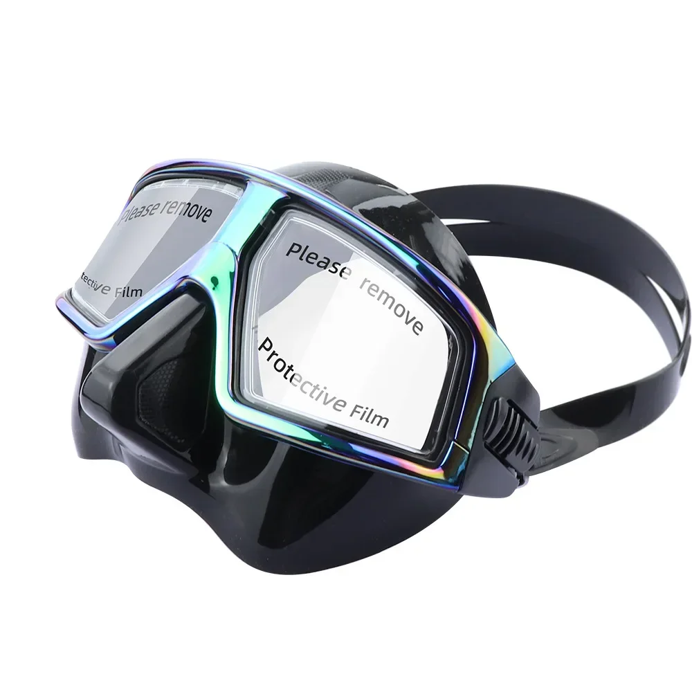 Low volume diving mask Snorkeling Swimming Goggles   Anti Fog Liquid Silicone Resin Lens 5