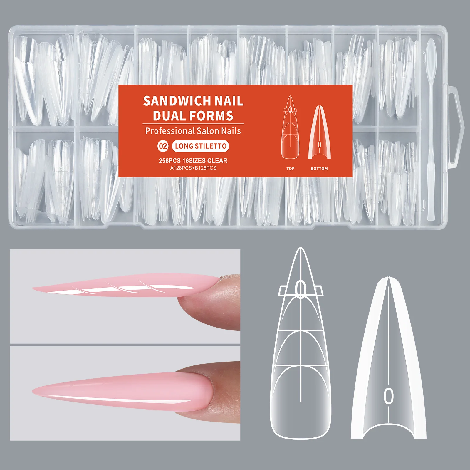 Dual forms voor kunstnagels nagelverlenging mal voor gel_voghion.com
