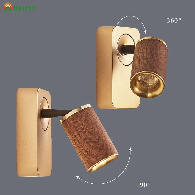 Nordic Wood Wall Lamp For Bedside Study Living Room Table Corridor Mirror Lamp Wardrobe Aisle Warm Home Lights Fixture Luminaire