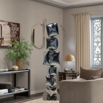 Abstract Steel Foam Sculpture