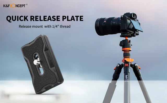 2 Piastre A Sgancio Rapido Per Treppiede 40mm (PU40) Con Vite 1/4 Pollice - Supporto Universale Per Fotocamera