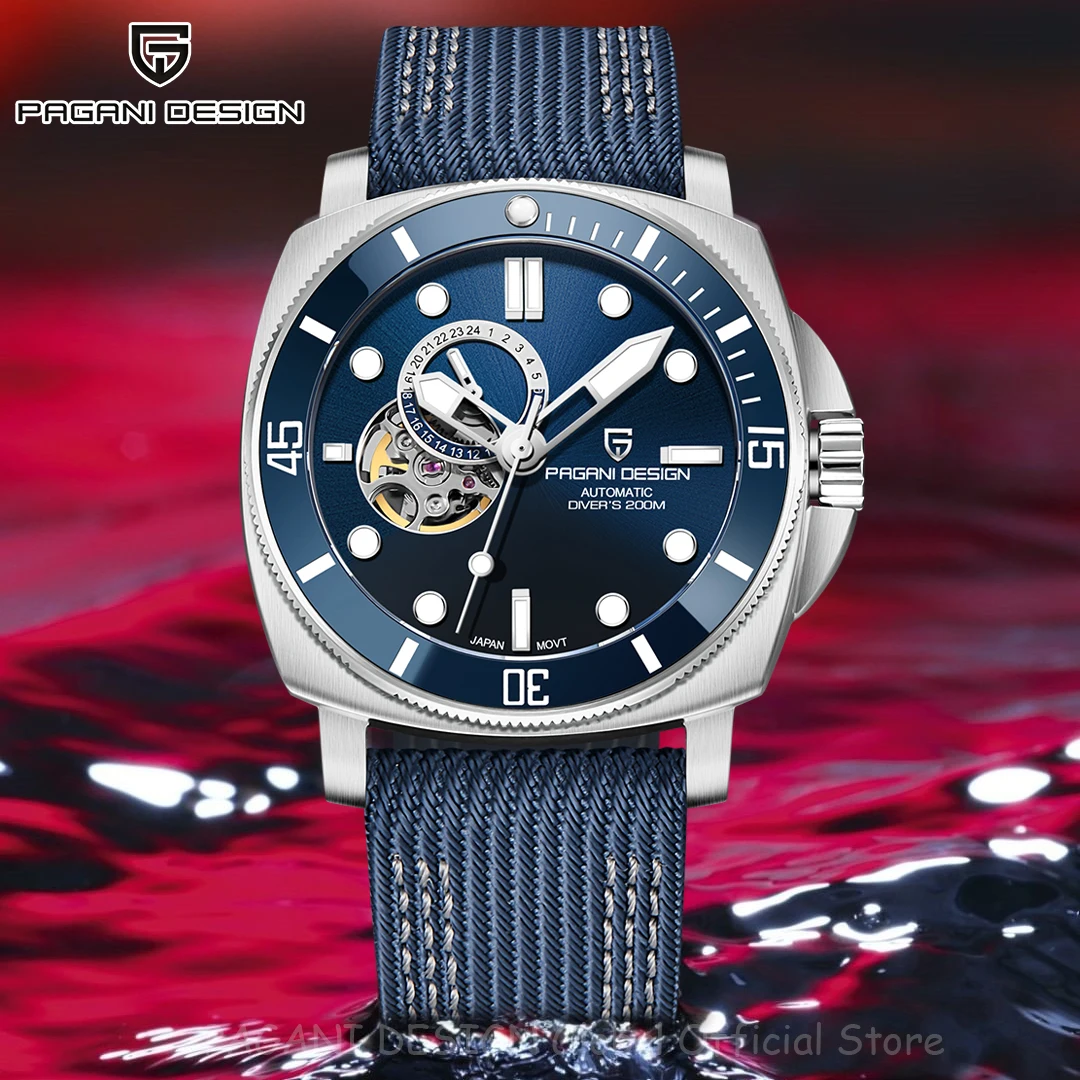 

PAGANI DESIGN Men's Watches Mechanical Wristwatch Luxury NH39 Automatic Watch For Men Tourbillon 2023 New 200M Waterproof Clock