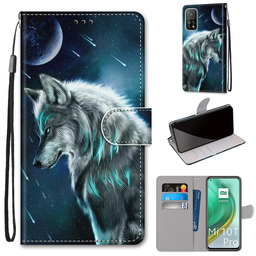 Funda de teléfono 11T Pro para Xiaomi Mi 11T, 10T Pro, 10T Lite, Gato lindo, tigre, Animal pintado, funda para Xiaomi Mi A3, A2 Lite