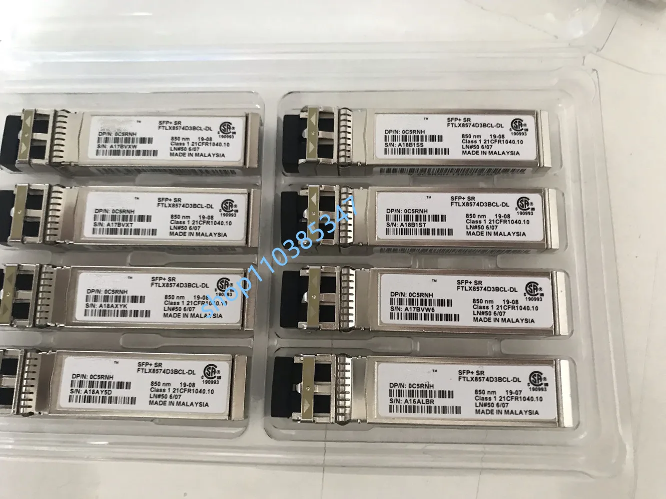 Del/10GB module sfp/FTLX8574D3BCL-DL/SFP+ SR 0CSRNH 10G 850NM switch 10g sfp/transceiver sfp 10GB