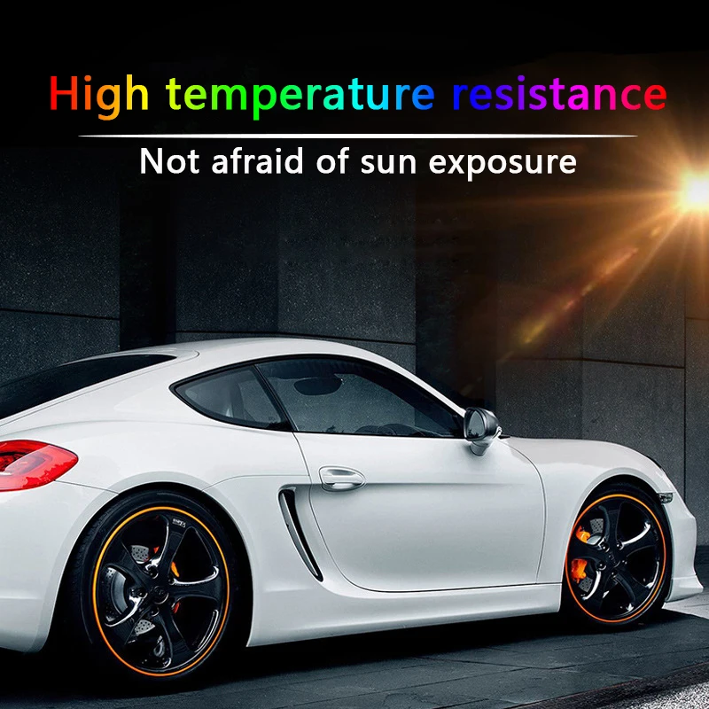 Car Wheel Rim Strip Universal Car Rim Protect Strip Wheel Edge Protector Car Wheel Sticker Tire Protection Care Covers Styling