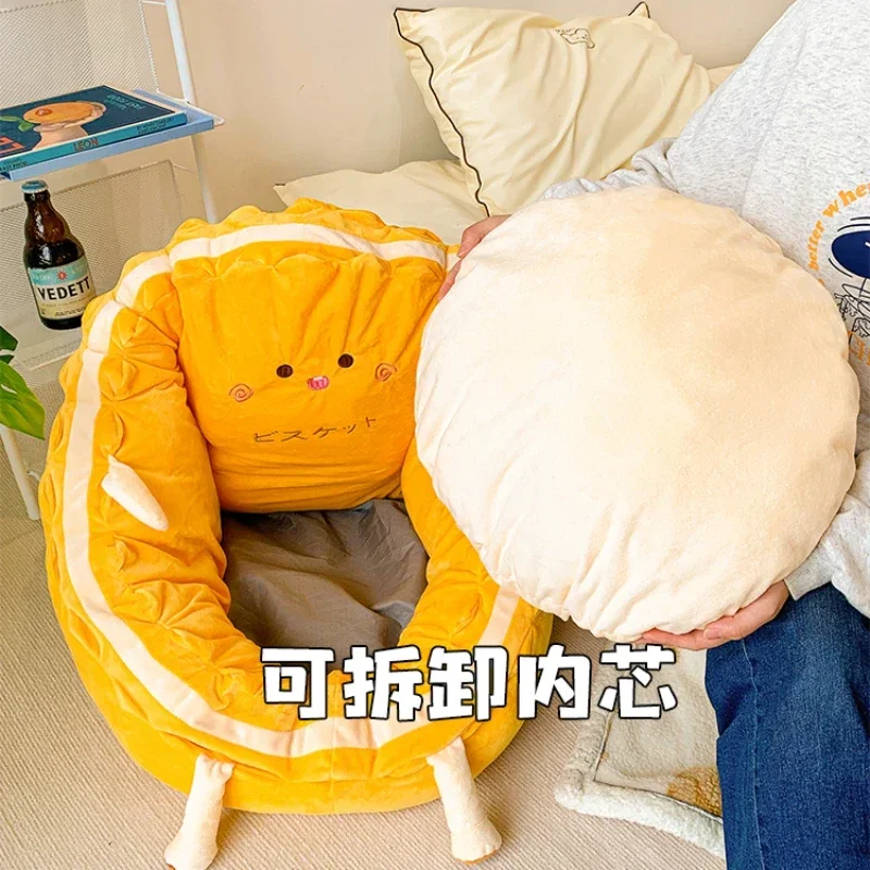 Chair Floortop Cushion, Lazy Sofa, Bay Window, Balcony, Futon Beanbag Sofa,Soft Sofa for Kids, Pet for Cat and Dog 4