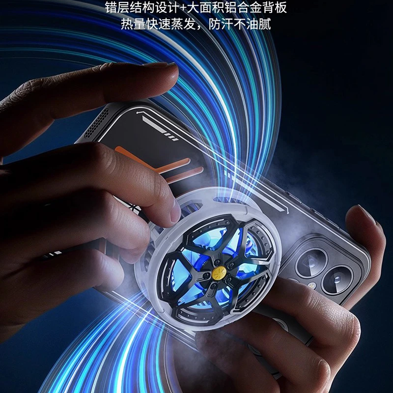 Graphene Cooling Magnetic Wireless Charging Aluminum Alloy Case with Heat Dissipation Back Cover