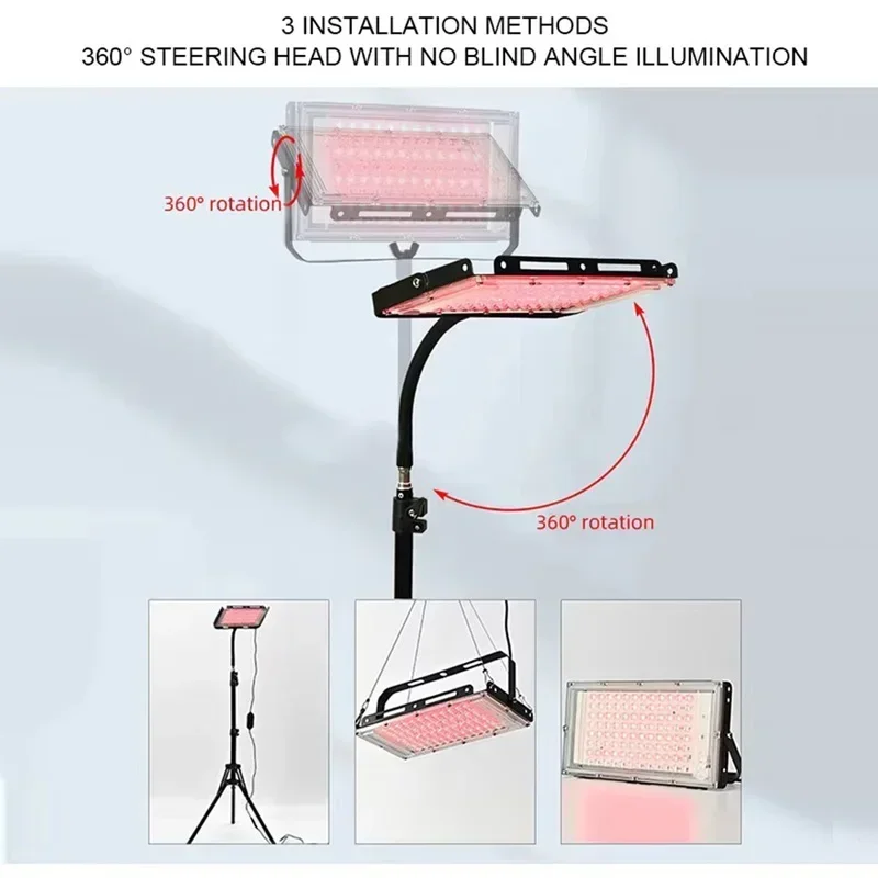 96 LEDs Light Body Pain Relief Physical Therapy Tools LED Red Light Therapy Panel Lamp for Facial Anti Aging Skin Care Beauty