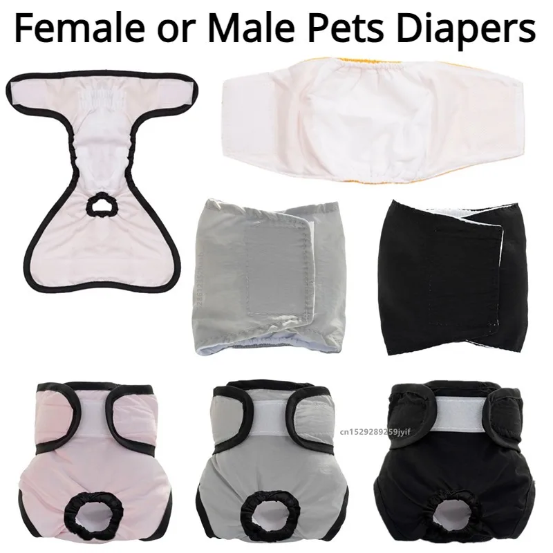 Reusable Sanitary Panties Washable Pet Diapers For Small Medium Female Dogs Male Cat Menstruation