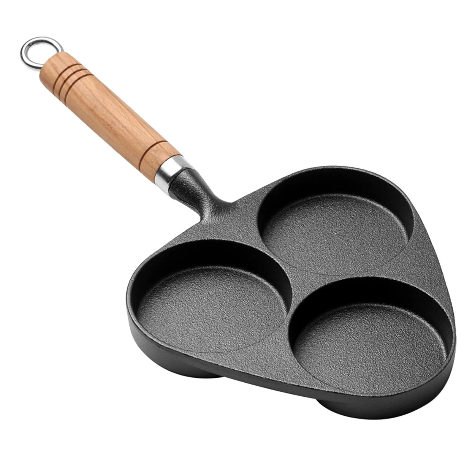 Burger Pan Gas Stovetop Egg Pan 3 Cups Round Shape Burger Eggs Pancake Maker