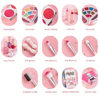 Simulation Cosmetics Set Girl Makeup Toys Baby Pretend Play Nail Polish Lipstick Accessories Doll For Children Toys 3 Years Gift 6