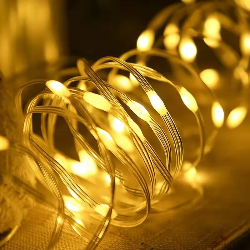 

EU Plug Outdoor LED Color String Lights Holiday Waterproof Fairy Garland for Lanterns Christmas Tree Wedding Party Decoration