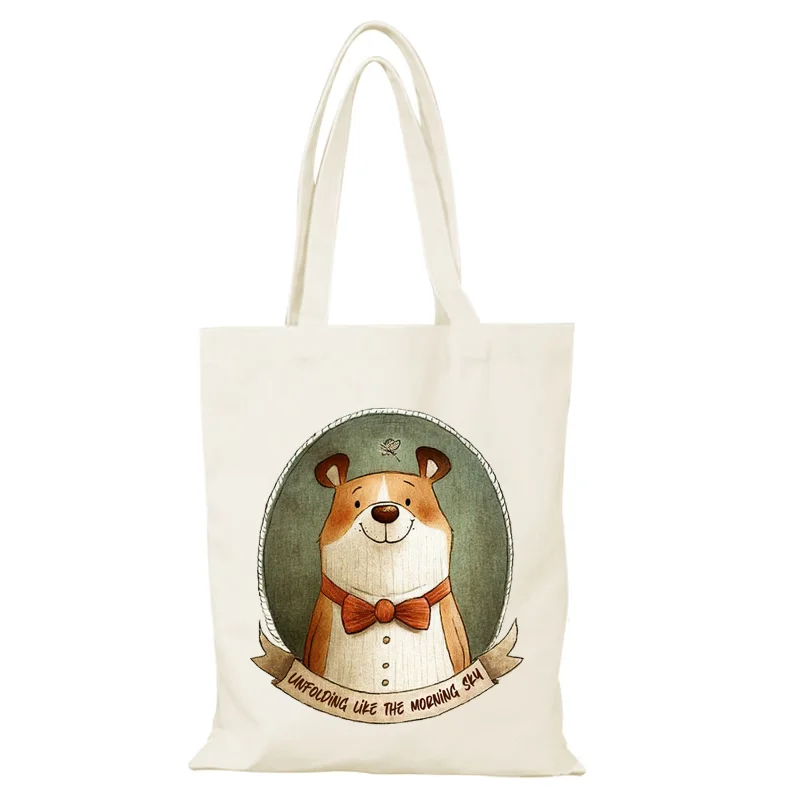 Damentaschen Cartoon Damentasche Mann Einkaufstasche Handtaschen Eco Shopper Shopping Strandtuch Canvas Handtasche Schulter faltbar das neue – Detail 10