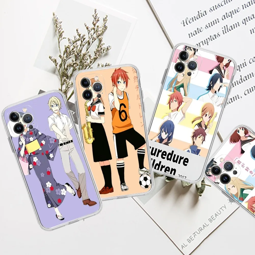 

Tsurezure Children Phone Case For iPhone 15 XR X XS Max 14 13 Pro Max 11 12 Mini 6 7 8 plus SE 2020 Printing Cover