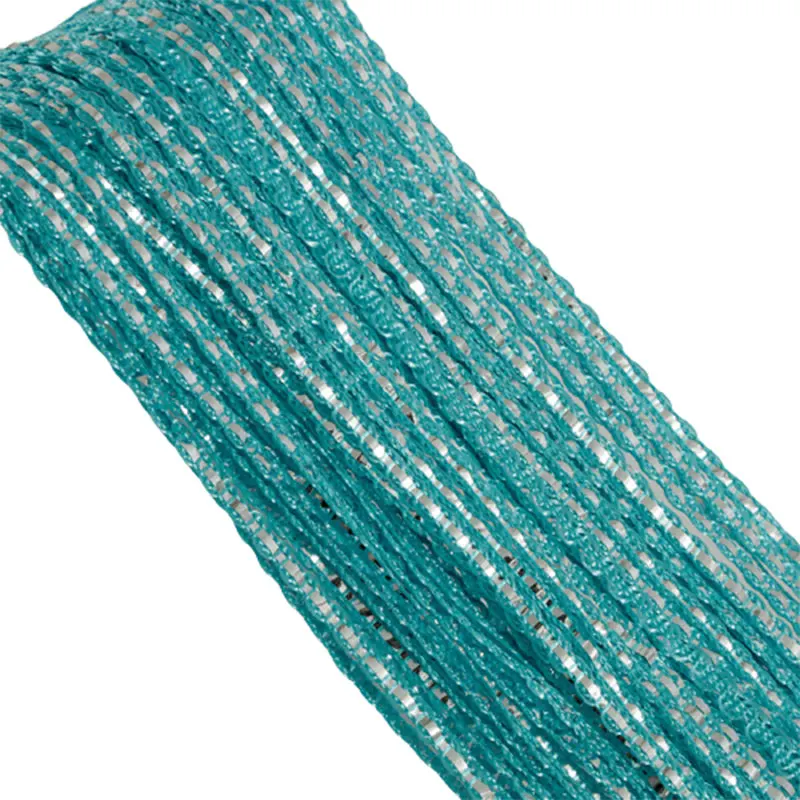 Blackout Curtains 100x200cm Crystal Curtain Valance Shiny Tassel Line Curtains Window Door Divider Drape Living Room Bedroom Home Decor