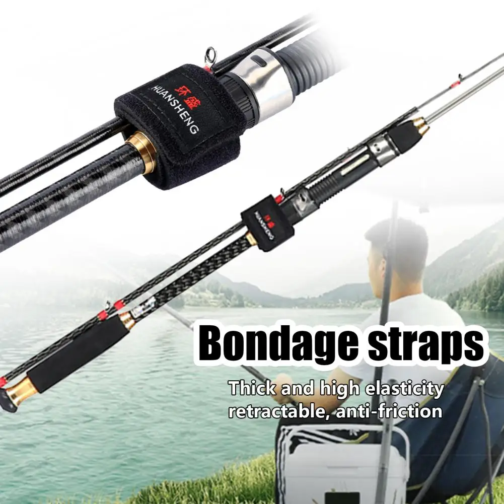 SturdyFishingPoleBeltHighlyElasticPreventAbrasion3ColorsLure