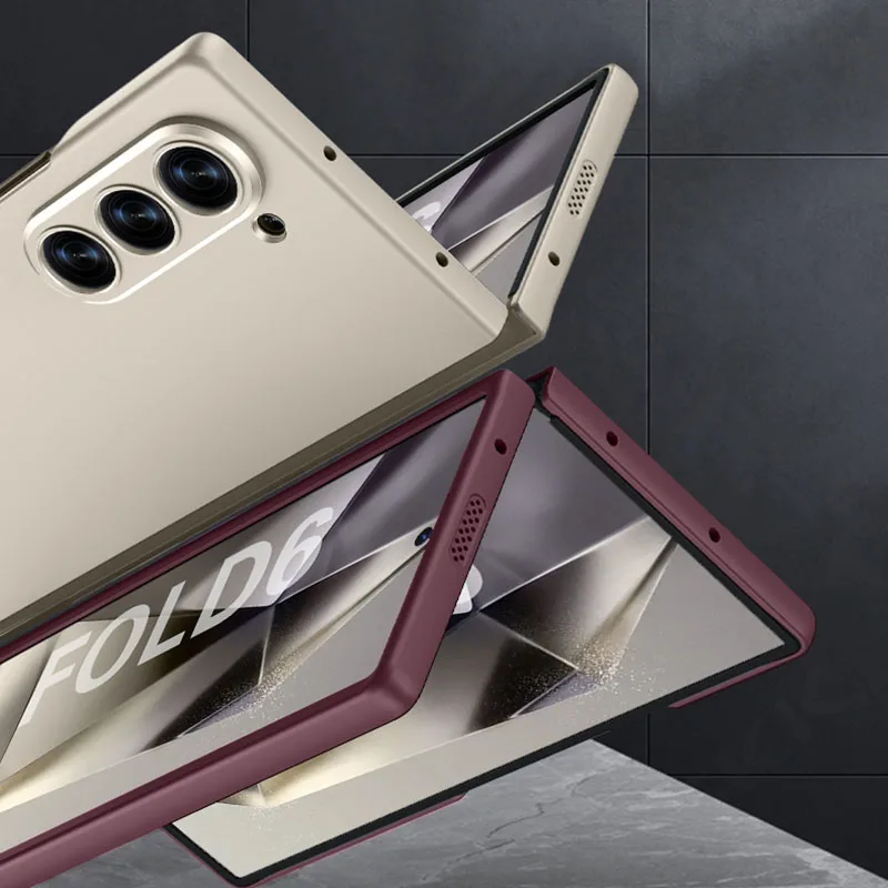 Ultra-thin Armor Plastic Case For Samsung Galaxy Z Fold 6 Camera Protective Shoc