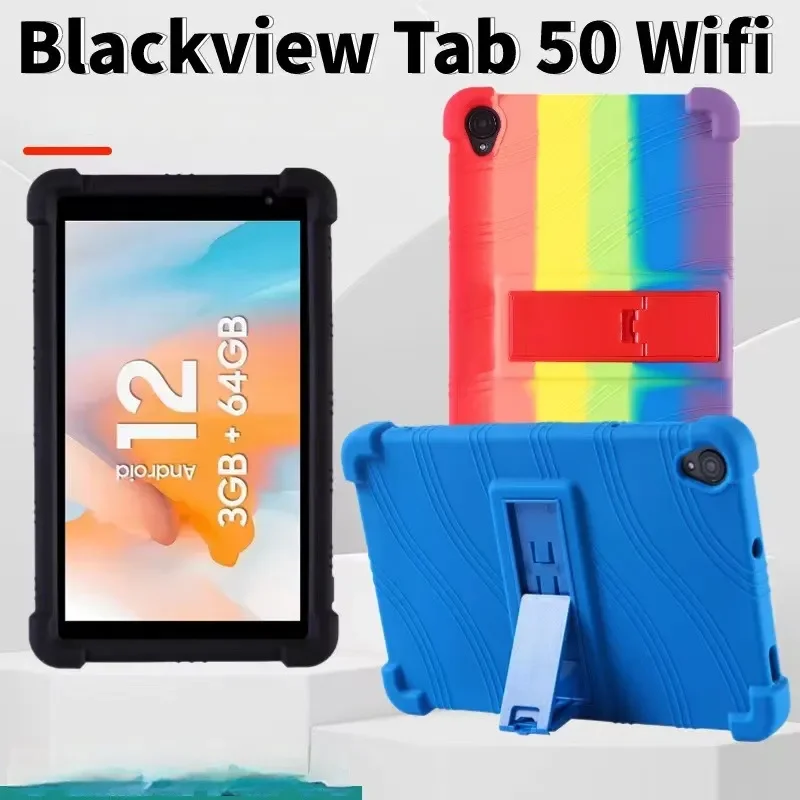 

Мягкий силиконовый чехол с подставкой для Blackview Tab 50, 4 дюйма