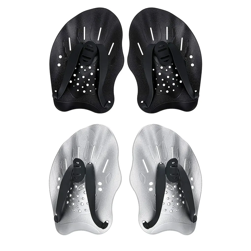 1 Pair Swimming Hand Paddles Adjustable Training Gloves bed