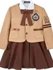 Primary School Uniform Spring And Autumn Clothing Set British Boys Girls Children's Kindergarten Class Chorus Performance Clothe 4