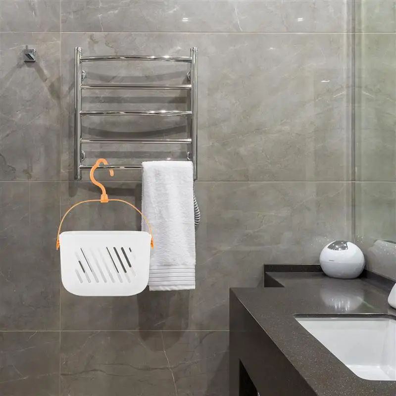 Bathroom Hand Basket Bathroom Hand Basket Portable Shower Organizer Wall Mounted Plastic Hamper 32x21.5x12.5cm