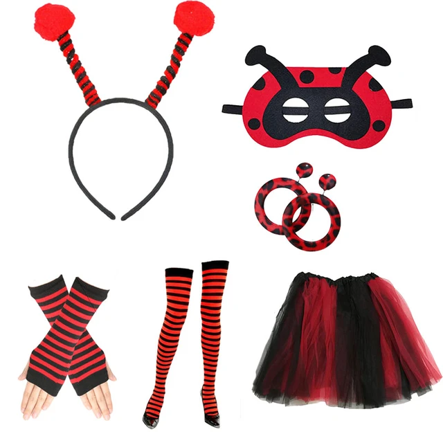 1 Set Ladybug Costume Accessories Including Ladybug Wing Ladybug Headband  and Ladybug Mask 