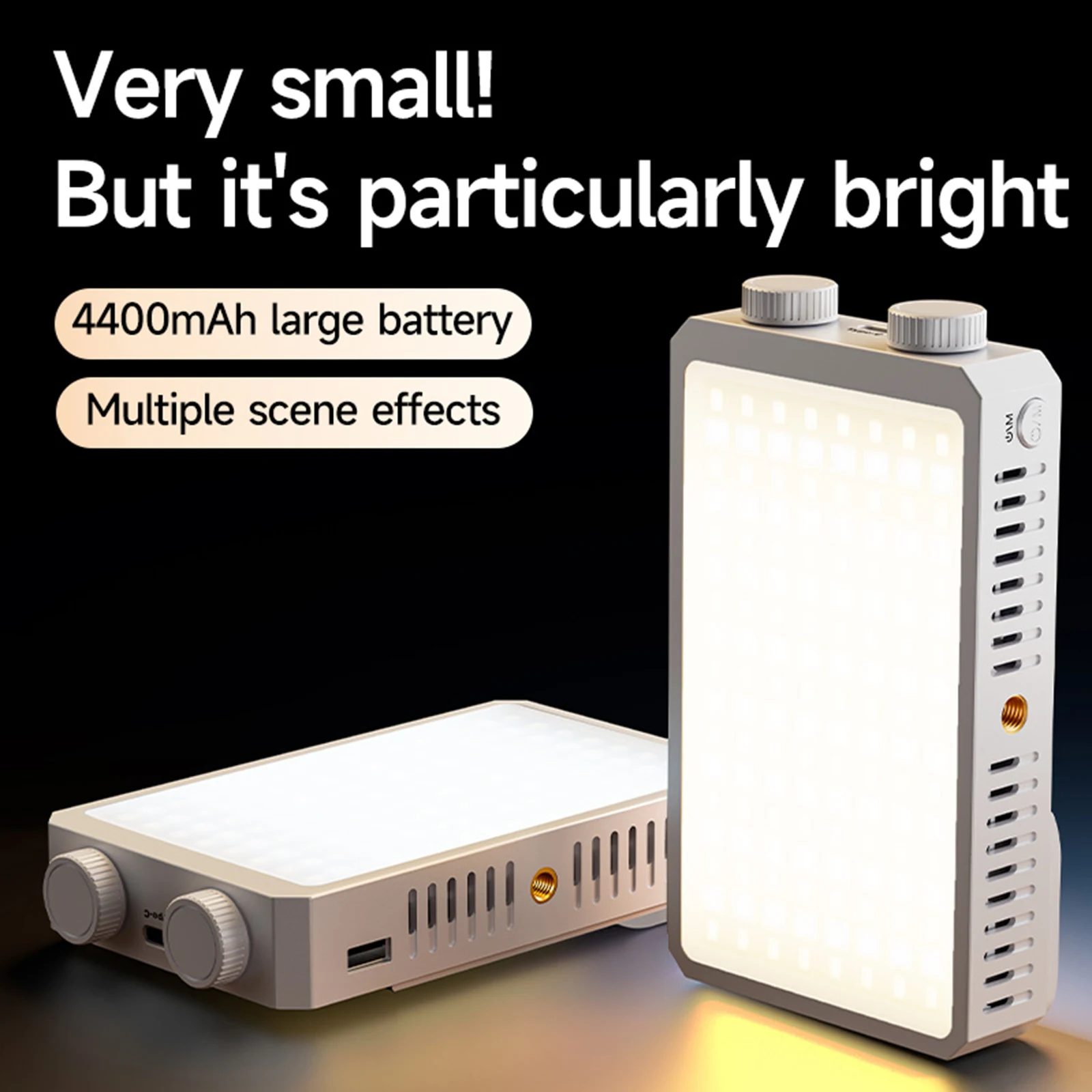 40W LED 카메라 조명 4400mAh 충전식 휴대용 필 라이트 휴대용 라이트 패널 비디오 조명 (사진 촬영용)