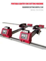 Portable Dual-rail Gantry CNC Flame Plasma Cutting Machine Small Portable Gantry Flame CNC plasma Automatic Cutting Machine 1