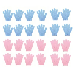 Reversible Exfoliating Shower Gloves - Luxurious Body Scrub & Cleansing Tools (24pcs set)