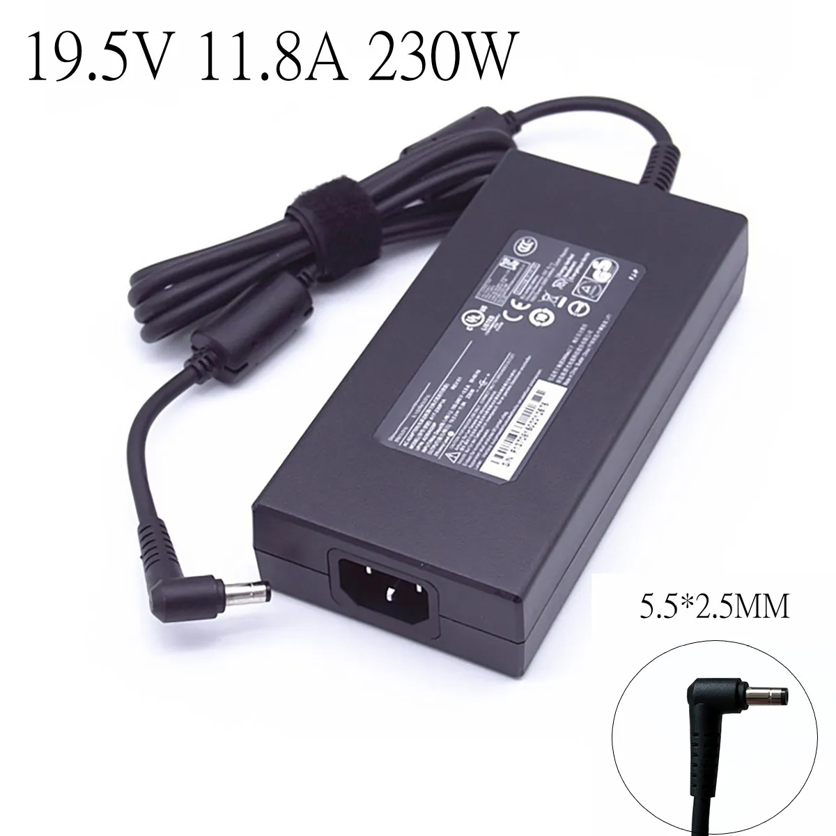 

For CHICONY 19.5V 11.8A 230W 5.5x2.5 A12-230P1A A17-230P1A A230A012L AC Adapter For MSI GS75 GS65 STEALTH 8SG P65 Laptop