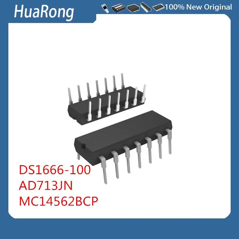 

5 шт./партия DS1666-100 DS1666 AD713JN mc14562p10 DIP-14